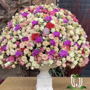 جام گل قلبهای مخملی