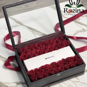 باکس گل قلب زمان