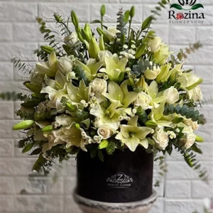 باکس گل تسلیت جاودان