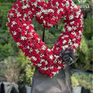 تاج گل تبریک قلب