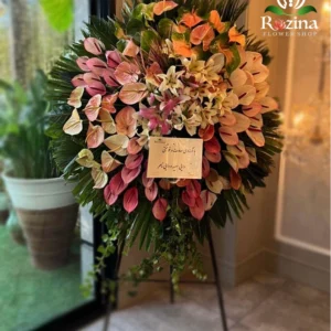 تاج گل تبریک مانیار