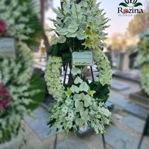 تاج گل ترحیم فانتزی تاج دار