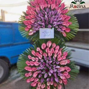 تاج گل ترحیم دو طبقه آنتریوم