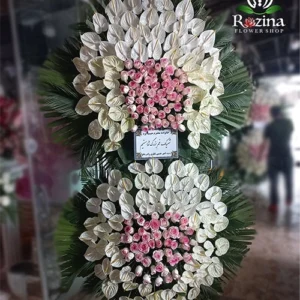 تاج گل تسلیت دوطبقه نوین