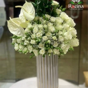 جام گل طبیعی ترحیم فانتزی